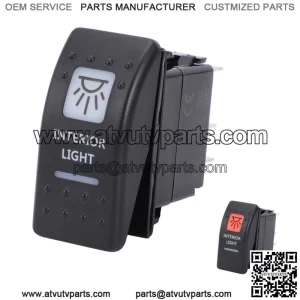 INTERIOR LIGHT ROCKER SWITCH ORANGE Fits CAN AM MARINE MAVERICK X3 COMMANDER