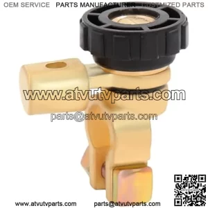 Battery Master Disconnect Cut Off Switch, Auto 360 Top Post Battery Switch Isolator, 6V 12V 24V Negative Post Battery Saver, Vehicle Battery Kill Switch for Car Boat RV (Black)