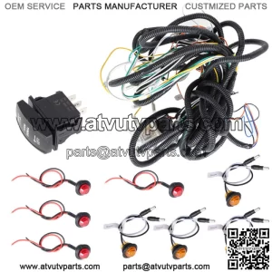 Street Legal LED Rocker Switch Turn Signal Kit For Kawasaki Teryx4 750 800 (For: More than one vehicle)