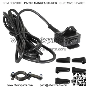 ATV 12V Handle Bar Control Switch & Mounting Bracket Winch Rocker Thumb Switch