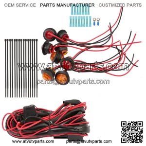 For SXS Kawasaki Mule Teryx 4 Street Legal LED Rocker Switch Turn Signal Kit