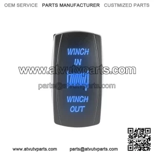 Blue Backlif Winch Control Rocker Switch Fit Can-am Polaris Honda Kawasaki UTV