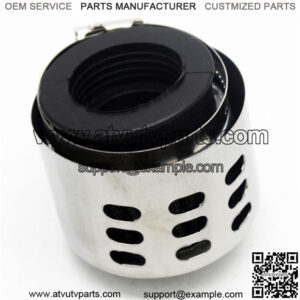 Air Filter K&N 35mm Chrome Cover Straight Neck Pit Bike & Quad Bike & Scooter