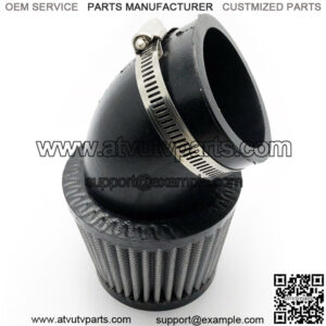 Air filter length is 85mm with 45 degr bend