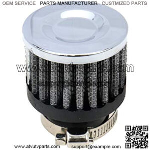 Motorcycle Air Filter, 25mm Inlet Size, 18mm-25mm Hose Clamp, Cylindrical Intake Mesh Filter,8% coupon applied at checkout,with coupon