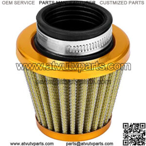 38mm Air Filter Motorcycle Universal Intake Air Filter Air Cleaner Replacement Intake Induction Kit for Off-road Motorcycle ATV Quad Dirt Pit Bike (Gold),5% coupon applied at checkout,with coupon