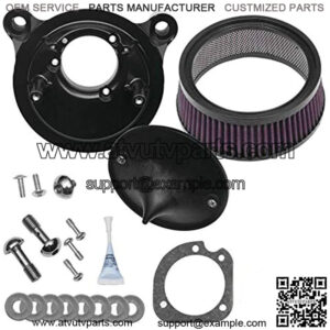 Cycle Stealth Air Cleaner Kit Compatible for Harley-Davidson FLH 01-07