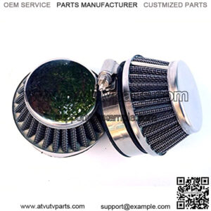 Bicycle Motor Works CFILT-BLK - Black 60mm Shorty Air Filter - 2 Pack (Pack of 2)