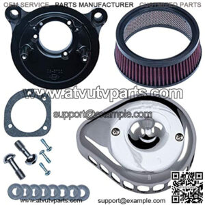 Cycle Mini Teardrop Stealth Air Cleaner Chrome 170-0441