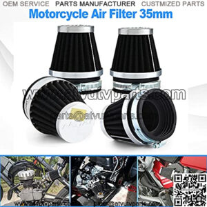 Motorcycle Air Filter 4pcs Universal Air Pod Filters for Honda Yamaha Suzuki Kawasaki ATV Scooter (35mm)??,6% coupon applied at checkout,with coupon