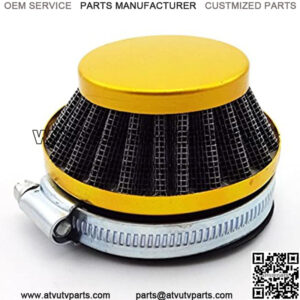 Racing ATV 60mm Air Filter Cleaner For Gas Motorized Bicycle Push Mini Moto Pocket Bike Quad 4 Wheeler Motorcycle Gold