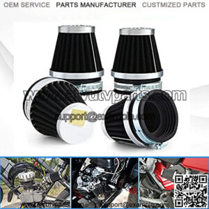 Motorcycle Air Filter 4pcs Universal Air Pod Filters for Honda Yamaha Suzuki Kawasaki ATV Scooter (60mm),5% coupon applied at checkout,with coupon