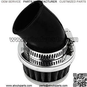 Inlet 33m-35mm 45?? Air Filter Cleaner Fit for Honda CT90 CT110 CT125 CT70 ATC70 SL70 XL70 CL70 C70 ATC90 ATC110 ATC125 ST90 SL90 CL90 CM91 TRX90 TRX70 TRX125 50cc 110cc 125cc ATV PIT DIRT BIKE