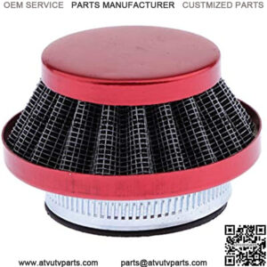 42mm Air Filter Assembly for Carb Carburetor 43cc 47cc 49cc 2 Stroke Engine Motorized Bicycle Bike Quad Chopper ATV (Red),