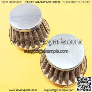 2pcs 50mm Air Filter 125cc-250cc ATV Go Kart Moped Scooter Motorcycle Dirt Bike