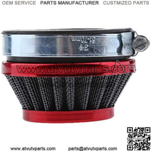 Motorcycle Pod Air Filter Cleaner Fit for ATV Dirt Pocket Bike (58mm Red)