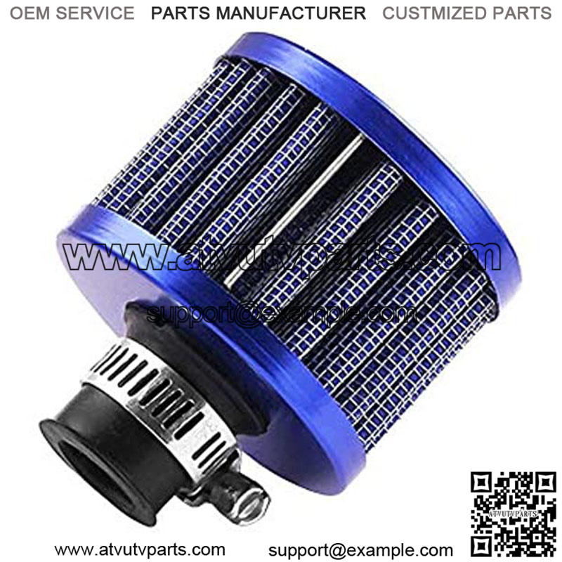 Universal 12mm Mini Blue Cone Cold Air Intake Filter Turbo Vent Breather Car - Image 4