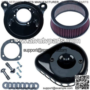 Cycle Mini Teardrop Stealth Air Cleaner Black 170-0442