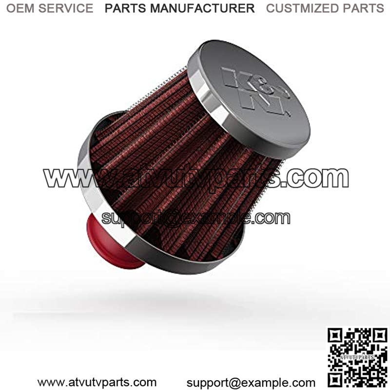 Vent Air Filter/ Breather: High Performance, Premium, Washable, Replacement Engine Filter: Flange Diameter: 0.375 In, Filter Height: 1.75 In, Flange Length: 0.5 In, Shape: Breather, 62-1600RD