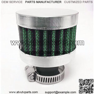 15mm Mini Air Intake Crankcase Breather Filter Valve Cover Catch Tank (Green AF007)