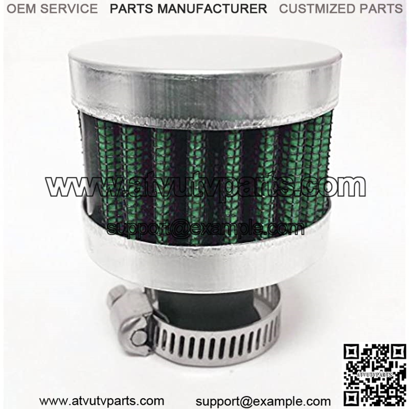 15mm Mini Air Intake Crankcase Breather Filter Valve Cover Catch Tank (Green AF007)
