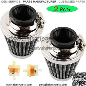 35mm Air Filter (2pcs) for 50cc, 70cc, 90cc, 100cc, 110cc, ATV Dirt Bike Pit Bike Dune Buggy Four Wheeler Quad Bikes