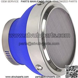 Motorcycle POD air filter dust mini ATV kart 45 48 50MM Quad Go Kart racing suitable for HONDA YAMAHA SSR TTR cross-country bike (Blue + Silver)