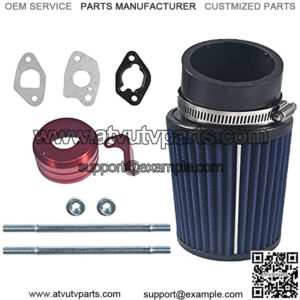 62mm Inlet Air Filter Kit for Go Karts and GX160 GX200 Mini Bike Trailmaster Mini Bikes with 212cc 6.5HP Predator Engine