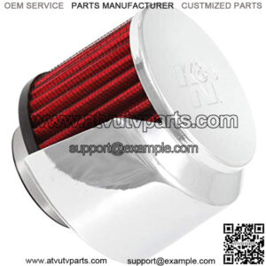 Vent Air Filter/ Breather: High Performance, Premium, Washable, Replacement Engine Filter: Flange Diameter: 1.5 In, Filter Height: 2.5 In, Flange Length: 0.625 In, Shape: Breather, 62-1514