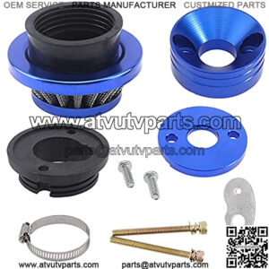 42mm 43mm 44mm Blue Air filter Adapter Velocity Stack for 33cc 43cc 47cc 49cc 50cc 52cc Minimoto 2-stroke Dirt Mini Pocket Bike Kids ATV Go Kart Goped Blad Gas Powered Scooter Motovox MVS10