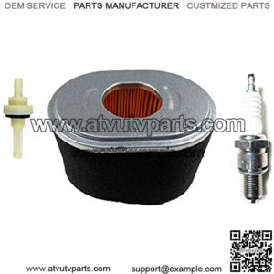Air Filter Cleaner, Spark Pllug, Fuel Filter compatible with Coleman CT200U Trail200 Trail Mini Bike 196cc, CT200U-EX, Baja MB165, MB200