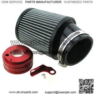 2-7/16" 62mm Inlet Air Filter With Adapter Kit For 6.5 HP Honda Clone GX160 GX200 Go Kart Air Filter Adapter Kit For Predator 212cc Engine Go Kart Racing Cart Mini Bike