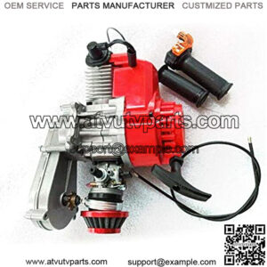 2-stroke Engine, 49CC Motor 2Stroke Engine Air Filter 14mm Carburettor For Pocket/Mini Dirt Bike