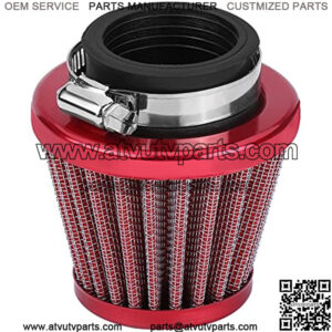 38mm Air Filter Intake Induction Kit for Off-road Motorcycle ATV Quad Dirt Pit Bike (Red)