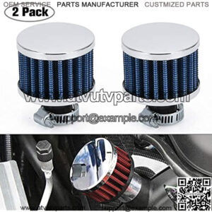 Universal 2 PCS 12mm Auto Cone Mini oil Air Intake Filter Crankcase Vent Valve Cover Breather Filter Flow Air Filters