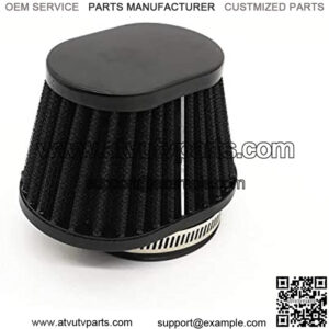 High Flow Air Filter 60mm for Motor Car Minibike Cold Air Intake Cone Filter-Black