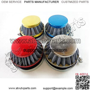 58mm Air Filter for 47cc 49cc Mini Pocket Dirt Bike Minimoto B1 Replica Racing Bike Engine (Yellow)