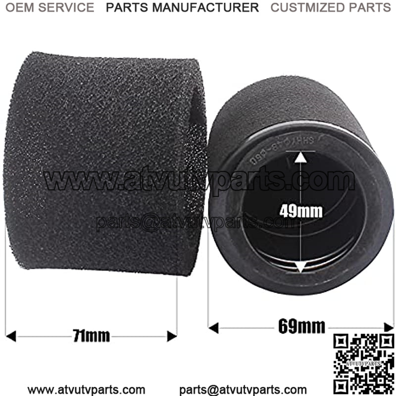 Universal 48mm 49mm 50mm Angled Double Foam Pod Air Filter Cleaner 50cc 70cc 90cc 110cc 125cc Motorcycle ATV Quad Scooter Go Kart Moped Pit Dirt Racing Super Pocket Mini Bike Yamaha - Image 3