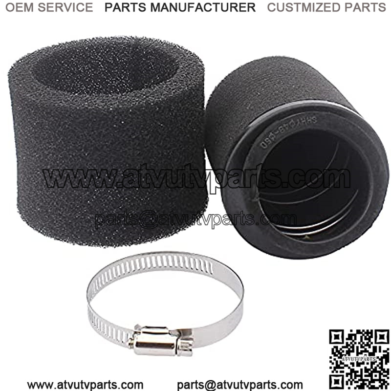 Universal 48mm 49mm 50mm Angled Double Foam Pod Air Filter Cleaner 50cc 70cc 90cc 110cc 125cc Motorcycle ATV Quad Scooter Go Kart Moped Pit Dirt Racing Super Pocket Mini Bike Yamaha - Image 5