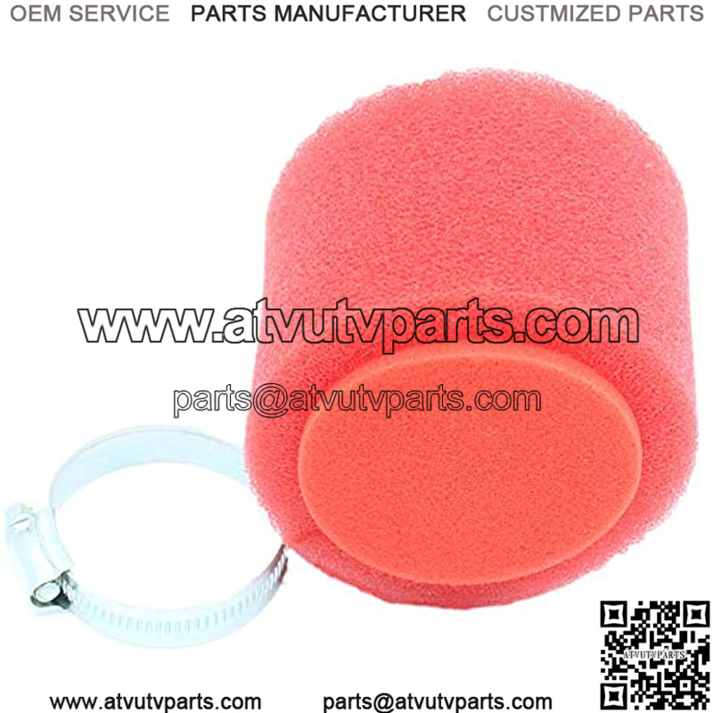 Universal 42mm 1.65inch Red Double Foam Pod Air Filter Compatible forPit Dirt Bike 125cc 150cc 200cc 250cc GY6 Motorcycle ATV Scooter Quad Go Kart Moped Yamaha 41mm 43mm KH400 - Image 5