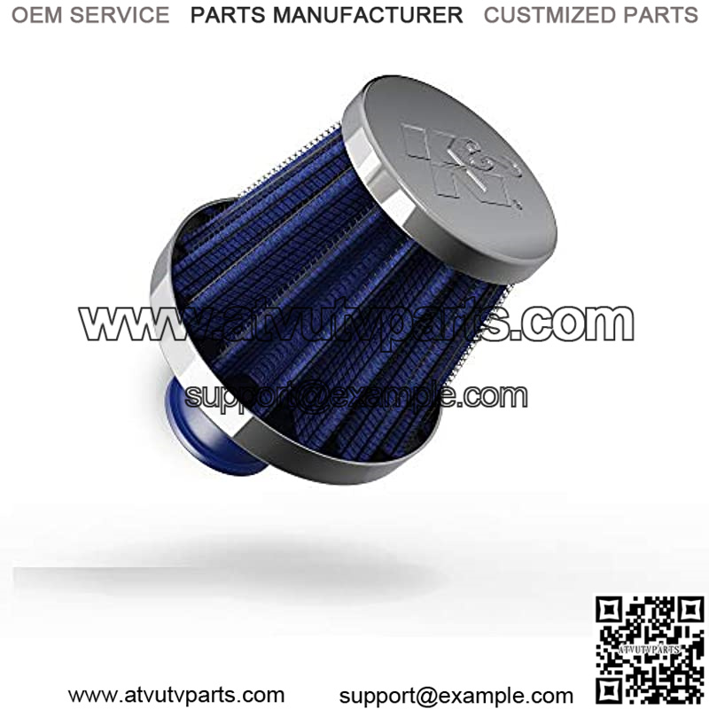 Vent Air Filter/ Breather: High Performance, Premium, Washable, Replacement Engine Filter: Flange Diameter: 0.375 In, Filter Height: 1.75 In, Flange Length: 0.5 In, Shape: Breather, 62-1600BL