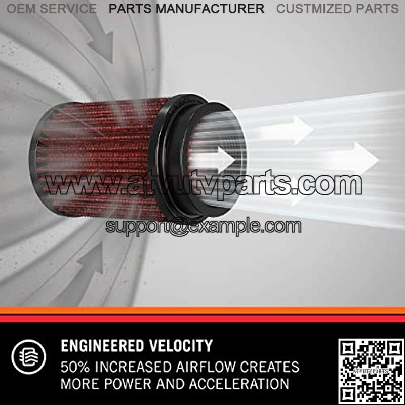 Vent Air Filter/ Breather: High Performance, Premium, Washable, Replacement Engine Filter: Flange Diameter: 0.375 In, Filter Height: 1.75 In, Flange Length: 0.5 In, Shape: Breather, 62-1600BL - Image 2