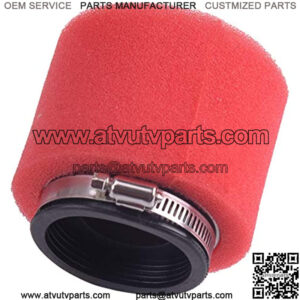 58mm Double Foam Straight Air Filter Fit for ATV Quad Mini Dirt Bike Motorcycle Scooter Size: 8.5x9cm