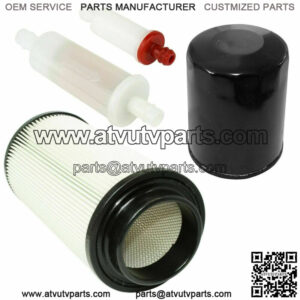 In Line Fuel Oil Air Filter Breather Kit For Polaris Ranger 500 4X4 6X6 1999-02