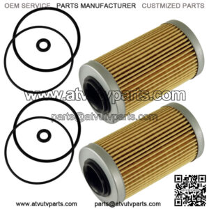 2 Oil Filter w/ O-Rings for Can-Am Traxter 500 650 CVT/CVT Max 650 2005 Canam