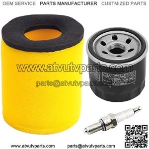 Air Filter 13780-03G00 Oil Filter 1651003G00 with Spark Plug Replacement for Suzuki Eiger 400 LTA400 2x4 / LTA400F 4x4 Auto 2003-2007,King Quad 400 LTA400F LTF400F 4x4 2008-2012