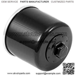 Motorcycle Oil Filter: High Performance, Premium, Designed to be used with Synthetic or Conventional Oils: Fits Select Suzuki Motorcycles, KN-138, black, Fitment