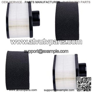 (Pack of 2) 11013-0726 11013-0752 Air Filter with 11013-7046 Pre Filter, for Kawasaki FR651V FR691V FR730V 4-Cycle Engine, Kawasaki Engine Part, Kawasaki Air Cleaner