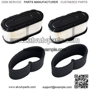 11013-0752 Air Filter Compatible with Kawasaki FR651V FR730V FR691V FS651V FS730V FS691V FS481V 4-Cycle Engine Cleaner, Replace 11013-7049 11013-7047 490-200-M022 with 11013-7046 Pre Filter(2 Pack)