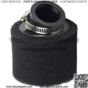 38mm 45 Degree Angled Double Foam Air Filter Replacement for 90cc 110cc 125cc 140cc 4 Stroke ATV Pit Dirt BikeAir Cleaner
